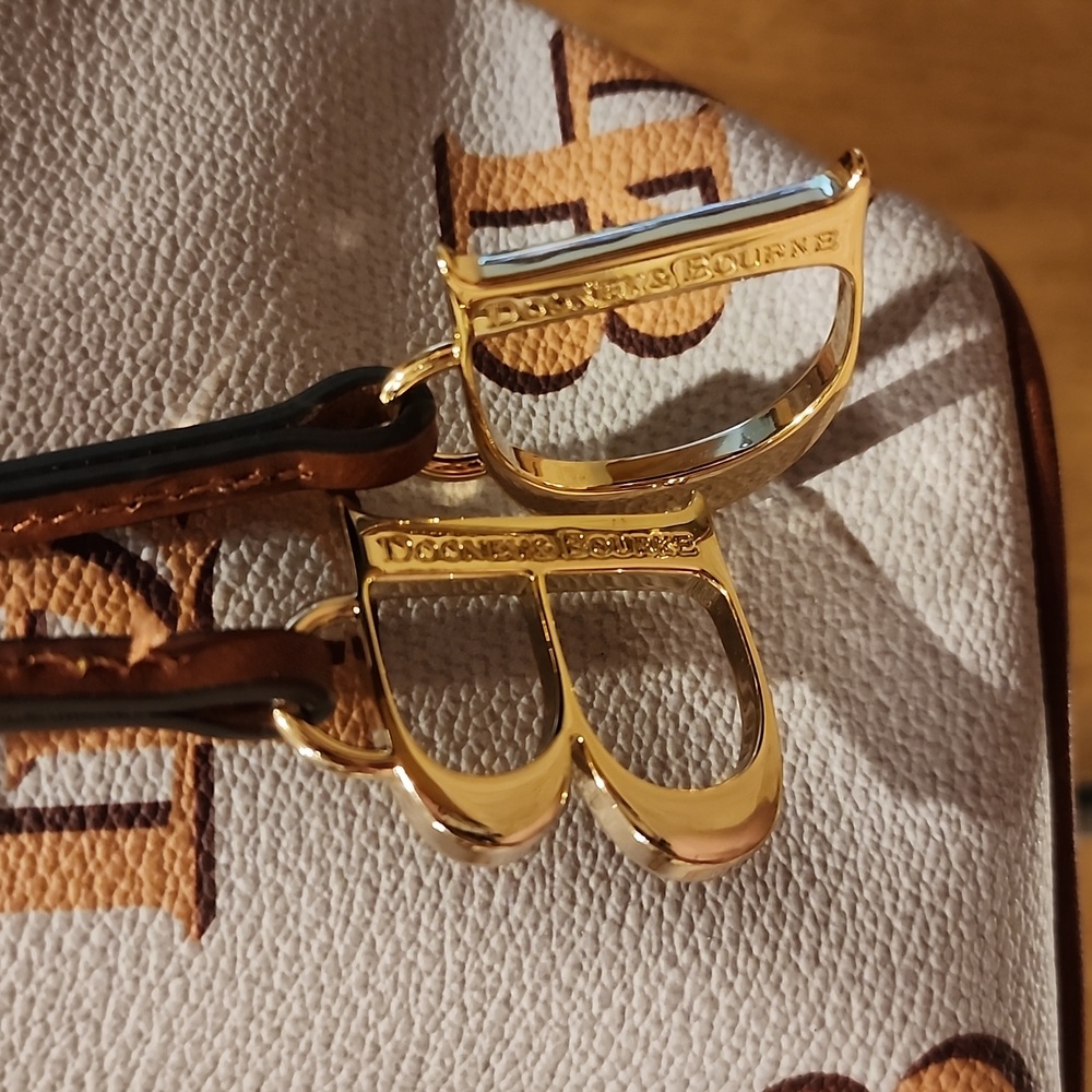 EUC Dooney and Bourke Monogram Small Handle Tote - Picture 4 of 7